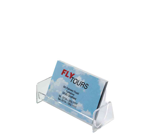Porte-cartes de visite Plastique cristal 1 compartiment largeur 97 mm SIGEL