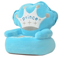 Vidaxl chaise en peluche pour enfants prince bleu