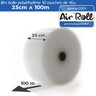 1 rouleau de film bulle d'air largeur 25cm x longueur 100m - gamme air'roll coex