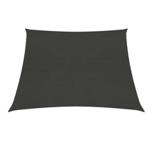 Vidaxl voile d'ombrage 160 g/m² anthracite 4/5x3 m pehd