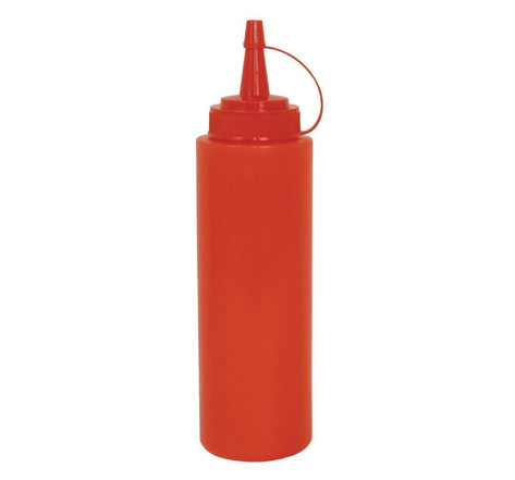 Distributeur de sauce rouge 340 ml - vogue - polyéthylène