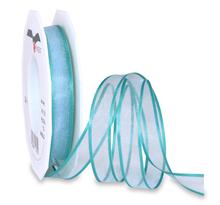 Organza marseille 25-m-rouleau 15 mm  turquoise