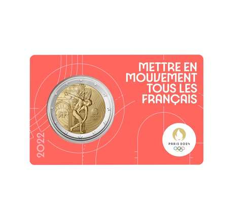 Jeux olympique de paris 2024 monnaie de 2€ commémorative bu - 2/5