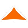 Vidaxl voile de parasol tissu oxford triangulaire 4x4x5,8 m orange
