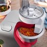 Robot de cuisine - BOSCH Kitchen machine MUM5 - Rouge foncé/silver - 1000W-7 vitesses+pulse - Bol mélangeur inox 3,9L