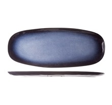Cosy & Trendy Assiette Sapphire 4 Pièces Long 36 5x15 cm Bleu saphir