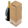 Caisse carton d'expédition pour bouteilles avec croisillons renforcés à montage manuel 1 Magnum de vin ou Champagne (colis de 20)