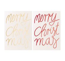 2 cartes postales Merry Christmas