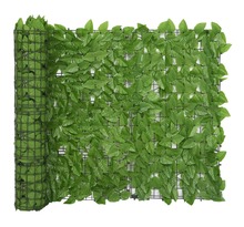 Vidaxl écran de balcon avec feuilles vert 300x100 cm