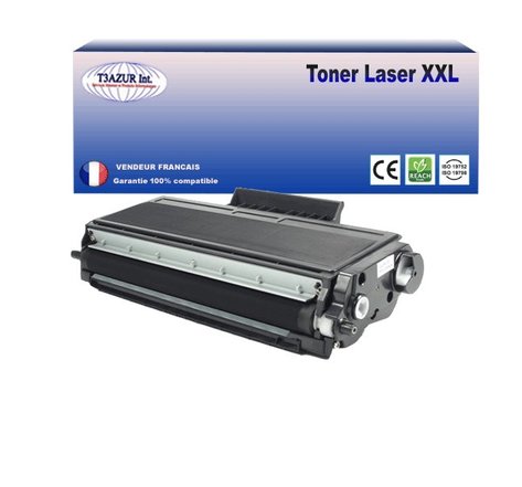Toner compatible avec Brother TN3480 pour Brother MFC-L6900DW  MFC-L6900DWT  MFC-L6900DWTSP  MFC-L6950DW- 8 000 pages - T3AZUR