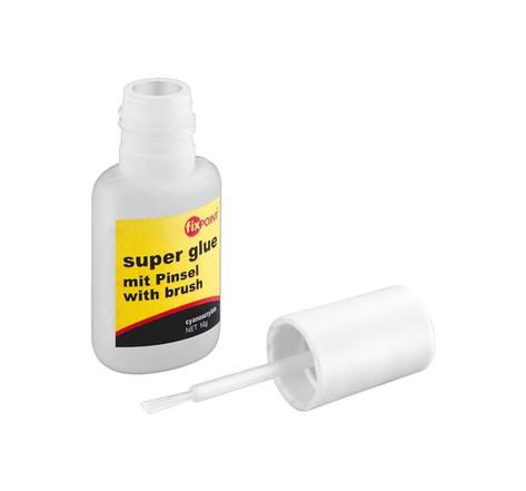 Flacon Super glue 10g avec pinceau GOOBAY