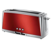 RUSSELL HOBBS 23250-56 - Grille-pain Luna - Technologie Fast Toast - Rouge Solaire