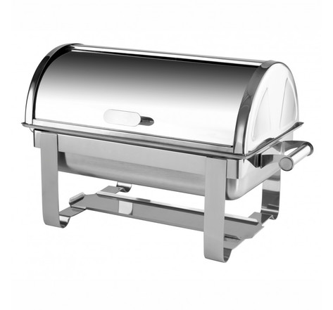 Chafing dish rectangulaire avec couvercle roll top 9 5 l - pujadas -  - acier inoxydable9 5 x390mm