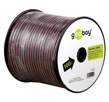 Bobine de câble haut-parleur Goobay 2x 0,75 mm² 100m (Noir/Rouge)