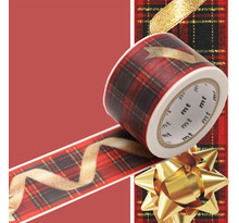 Masking tape mt noel ruban cadeau - christmas ribbon - 3cm