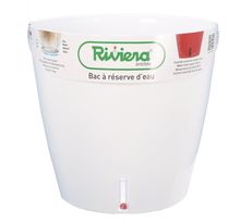 RIVIERA Pot rond Eva New en plastique - Ø 46 cm - 49 L - Blanc