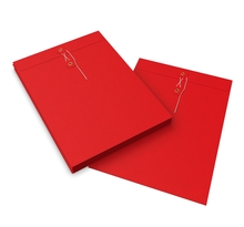 Lot de 10 enveloppes à rondelle et ficelle rouge 324x229