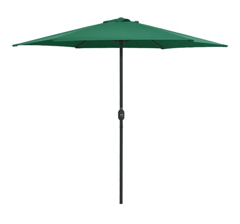 Vidaxl parasol d'extérieur et mât en aluminium 270x246 cm vert