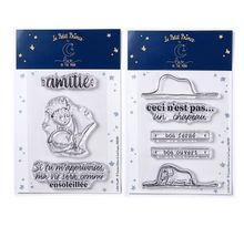 8 Tampons transparents Le Petit Prince Renard et Boa
