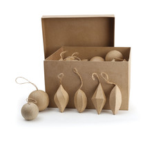 Formes et boules de Noel en papier mâché (x60) - Graine créative