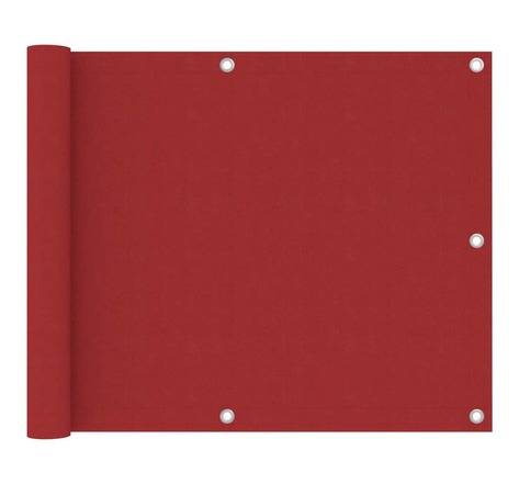 Vidaxl écran de balcon rouge 75x500 cm tissu oxford