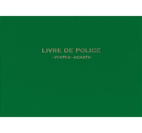 Registre Livre de police pour Bijoutiers - Ventes/achats - 21X30 200 P.- vert ELVE