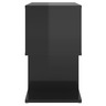 vidaXL Tables de chevet 2 Pièces Noir brillant 50x30x51 5 cm Aggloméré