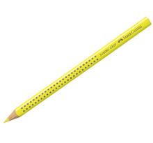 Crayon de Couleur JUMBO GRIP Mine 3,8 mm Triangulaire Jaune lumière FABER-CASTELL