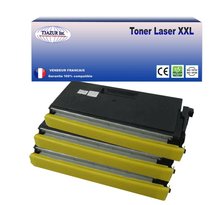 3 Toners compatibles avec Brother TN6600 pour Brother HL-5070N, HL-5130, HL-5140, HL-5150D, HL-5150DLT, HL-5170DN, HL-P2500 - 6 000 pages - T3AZUR