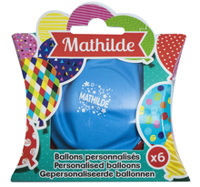 Ballons de baudruche prénom Mathilde