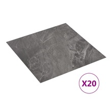 vidaXL Planches de plancher autoadhésives 20 Pièces PVC 1 86m² Motif noir