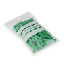 Sachet plastique zip transparent à bandes blanches 50 microns 7 x 10 cm (colis de 1000)