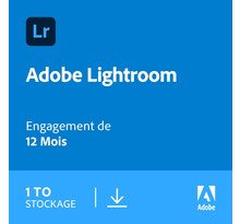 Adobe lightroom cc - licence 1 an - 1 utilisateur - a télécharger