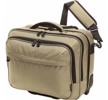 Sacoche valise trolley pour ordinateur portable - 1812215 - beige