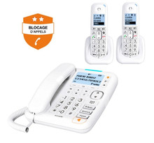 Téléphones fixes senior Alcatel XL785 Combo trio