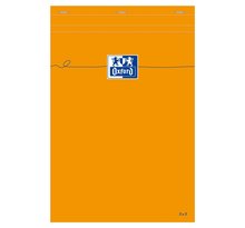 Bloc-notes Orange A4 80 Feuilles 80g Quadrillé 5x5 OXFORD