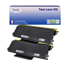2 Toners compatibles avec Brother TN3170, TN3280 pour Brother HL5280DN Praxis, HL5280DNLT, HL5280DW, HL5280DWLT - 8 000 pages - T3AZUR