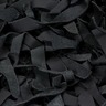 vidaXL Tapis shaggy Cuir véritable 120 x 170 cm Noir