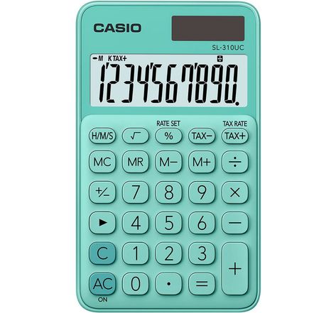 Calculatrice de bureau SL-310UC, 10 chiffres -Verte