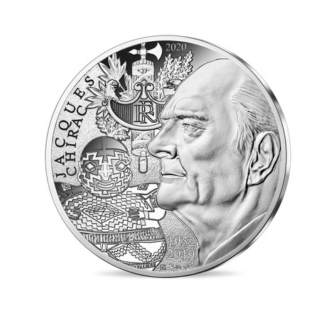 Jacques Chirac - Monnaie de 10€ Argent