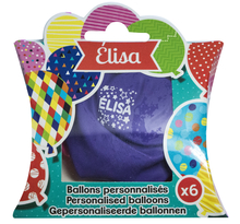 Ballons de baudruche prénom Elisa