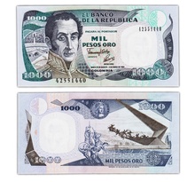 Billet de collection 1000 pesos 1993 colombie - neuf - p432a
