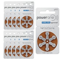 Powerone 312 : piles auditives sans mercure  10 plaquettes