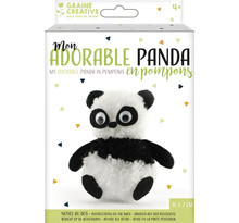 Kit pompon activités manuelles panda
