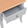 Vidaxl table de chevet gris et marron 40x30x50 cm bois de pin massif