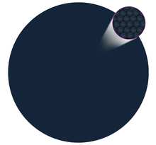 vidaXL Film solaire de piscine flottant PE 527 cm Noir et bleu