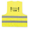 Gilet de sécurité "distance de sécurité 1,5 m" jaune ISO 20471:2013 Catégorie II