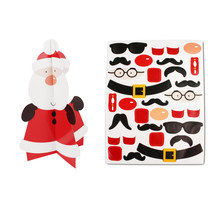 Père Noël à assembler et à décorer avec gommettes - MegaCrea DIY