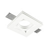 Support spot gu10 led carré blanc 100x100mm - silamp