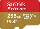 Carte mémoire Micro SD Sandisk Extreme 256Go U3 + Adaptateur